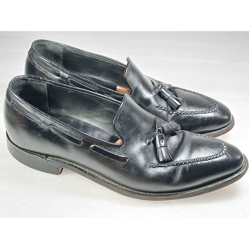 Johnston & Murphy Crown Aristocraft Black Tassel Loafers – Size 12 – USA